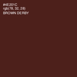 #4E201C - Brown Derby Color Image